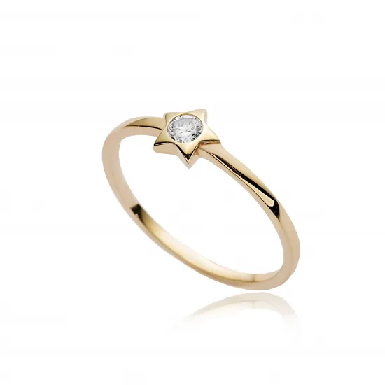 Star Cluster Ring in 925 Sterling Silver