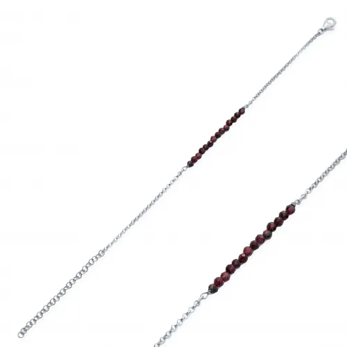 Tiny Beads Beaded 925 Sterling Silver Bracelet