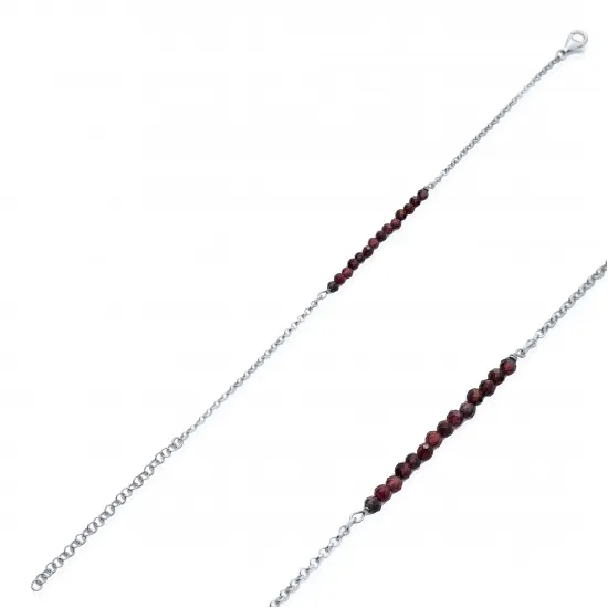 Tiny Beads Handcrafted Turkish Silver Beaded Bracelet Tiny Beads Handcrafted Turkish Silver Beaded Bracelet
