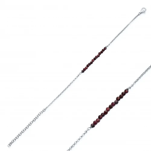 Tiny Beads Beaded 925 Sterling Silver Bracelet