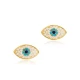 Minimalist Evil Eye 925 Sterling Silver Earrings Minimalist Evil Eye 925 Sterling Silver Earrings