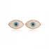 Minimalist Evil Eye 925 Sterling Silver Earrings