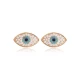 Minimalist Evil Eye 925 Sterling Silver Earrings Minimalist Evil Eye 925 Sterling Silver Earrings