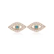 Evil Eye Turquoise CZ 925 Sterling Silver Earrings - Sade 925 Silver Jewelry