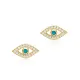 Evil Eye Turquoise CZ 925 Sterling Silver Earrings Evil Eye Turquoise CZ 925 Sterling Silver Earrings