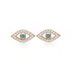 Evil Eye Turquoise CZ 925 Sterling Silver Earrings Evil Eye Turquoise CZ 925 Sterling Silver Earrings