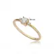 Handcrafted Round CZ 925 Sterling Silver Ring
