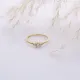 Handcrafted Round CZ 925 Sterling Silver Ring
