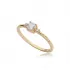 Handcrafted Round CZ 925 Sterling Silver Ring