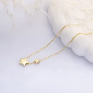 Tiny Stars Plain 925 Sterling Silver Necklace
