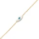 Evil Eye Mother Of Pearl 925 Sterling Silver Bracelet Evil Eye Mother Of Pearl 925 Sterling Silver Bracelet