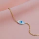 Evil Eye Mother Of Pearl 925 Sterling Silver Bracelet Evil Eye Mother Of Pearl 925 Sterling Silver Bracelet