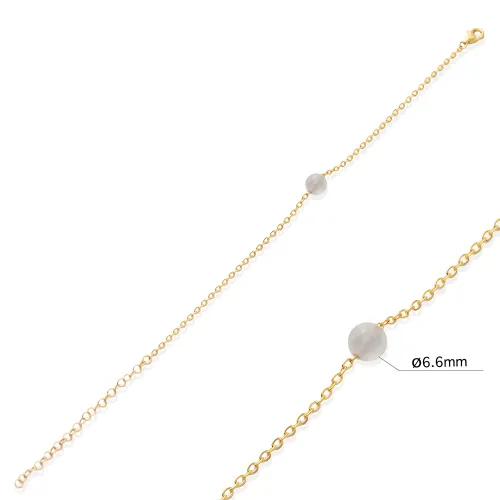 Round White 925 Sterling Silver Bracelet Round White 925 Sterling Silver Bracelet