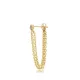 Single Triple CZ Chain 925 Sterling Silver Earrings Single Triple CZ Chain 925 Sterling Silver Earrings