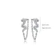 Snake CZ Chain 925 Sterling Silver Earrings - Sade 925 Silver Jewelry