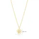 Sun Design Clear CZ Stone Turkish Silver Charm Necklace Sun Design Clear CZ Stone Turkish Silver Charm Necklace