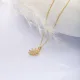 Sun Design Clear CZ Stone Turkish Silver Charm Necklace Sun Design Clear CZ Stone Turkish Silver Charm Necklace