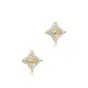 CZ Flower Earrings in 925 Sterling Silver CZ Flower Earrings in 925 Sterling Silver