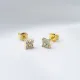 CZ Flower Earrings in 925 Sterling Silver CZ Flower Earrings in 925 Sterling Silver