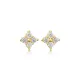 CZ Flower Earrings in 925 Sterling Silver CZ Flower Earrings in 925 Sterling Silver