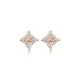 CZ Flower Earrings in 925 Sterling Silver CZ Flower Earrings in 925 Sterling Silver