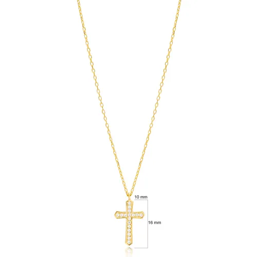 Cross CZ Necklace in 925 Sterling Silver Cross CZ Necklace in 925 Sterling Silver