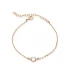 Clear CZ Round 925 Sterling Silver Bracelet