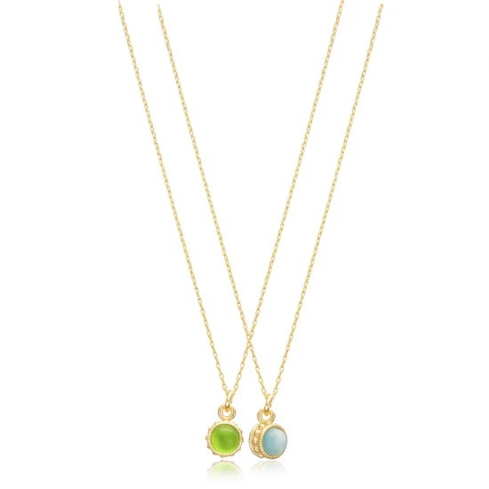 Double Color Ball Woman 925 Sterling Silver Necklace Double Color Ball Woman 925 Sterling Silver Necklace