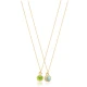 Double Color Ball Woman 925 Sterling Silver Necklace Double Color Ball Woman 925 Sterling Silver Necklace