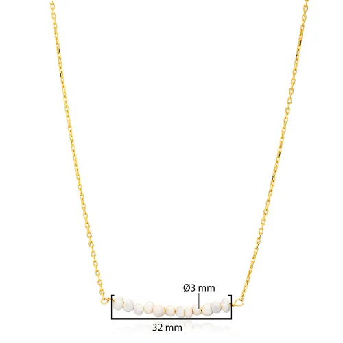 Multiple Minimalist Natural Pearls 925 Silver Necklace Multiple Minimalist Natural Pearls 925 Silver Necklace