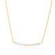 Multiple Minimalist Natural Pearls 925 Silver Necklace