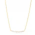 Multiple Minimalist Natural Pearls 925 Silver Necklace