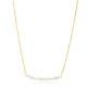 Multiple Minimalist Natural Pearls 925 Silver Necklace