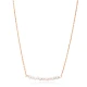 Multiple Minimalist Natural Pearls 925 Silver Necklace