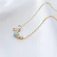 Blue Topaz CZ 925 Sterling Silver Necklace Blue Topaz CZ 925 Sterling Silver Necklace