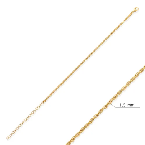 Singapore Chain 925 Sterling Silver Bracelet Singapore Chain 925 Sterling Silver Bracelet
