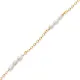 Triple Pearl Design 925 Charm Bracelet Triple Pearl Design 925 Charm Bracelet