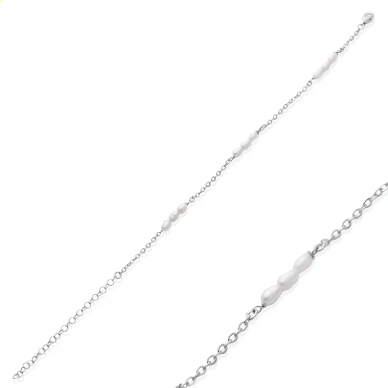 Triple Pearl 925 Sterling Silver Bracelet - Sade 925 Silver Jewelry