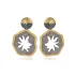 Floral Vintage 925 Sterling Silver Earrings