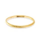 22 Karat Gold Plain 71mm Vintage Sterling Silver Bangle 22 Karat Gold Plain 71mm Vintage Sterling Silver Bangle