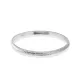 Plated Plain 71mm Vintage 925 Sterling Silver Bangle Plated Plain 71mm Vintage 925 Sterling Silver Bangle
