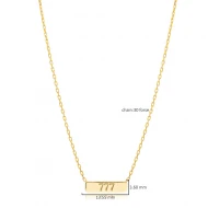 Plain Tag Necklace in 925 Sterling Silver