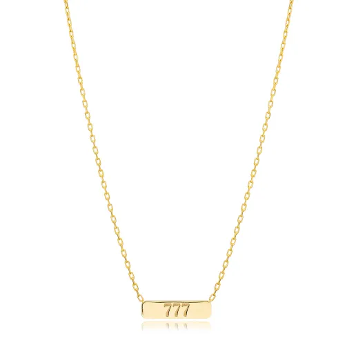 Plain Tag Necklace in 925 Sterling Silver