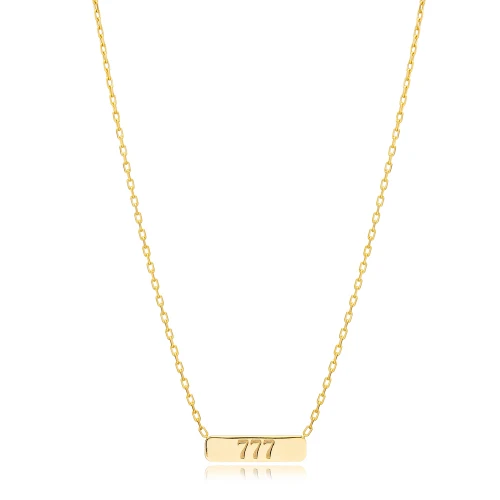 Plain Tag Necklace in 925 Sterling Silver