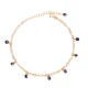Stylish Evil Eye Mirror Chain Women 925 Silver Anklet