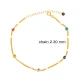 Colorful Evil Eye Gourmet Chain Women 925 Silver Anklet Colorful Evil Eye Gourmet Chain Women 925 Silver Anklet