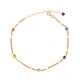 Colorful Evil Eye Gourmet Chain Women 925 Silver Anklet Colorful Evil Eye Gourmet Chain Women 925 Silver Anklet