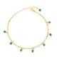 Shaker Evil Eye Mirror Chain Women 925 Silver Anklet