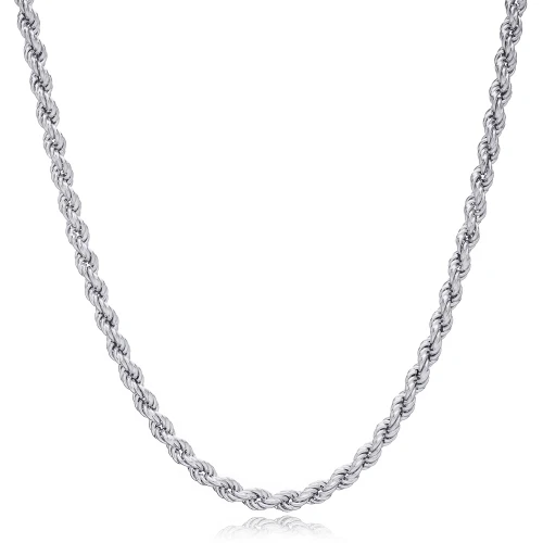 Auger Chain 925 Sterling Silver Necklace