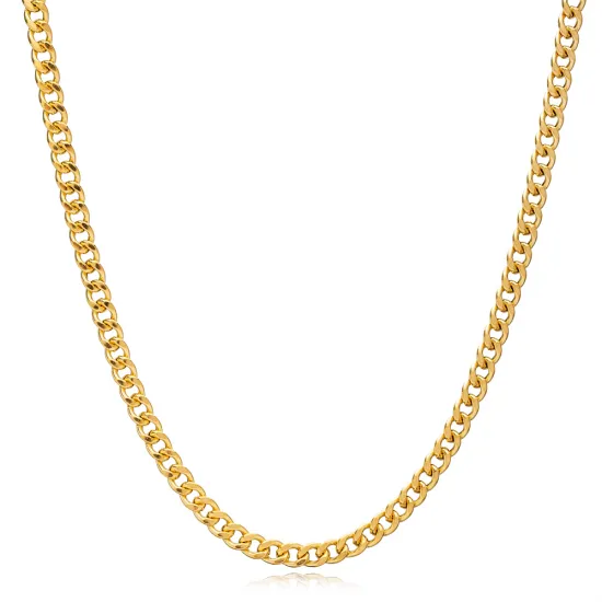 Gourmet Rhodium Plated Chain Sterling Silver Necklace Gourmet Rhodium Plated Chain Sterling Silver Necklace